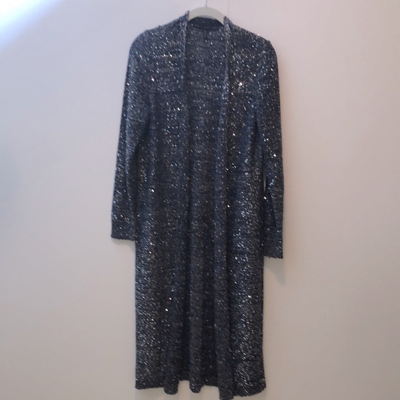 Open Front Navy Cardigan/Sweater Midi - Picture 1 of 7
